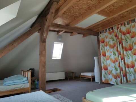 Druhé nadzemní podlaží a podkroví kastelánského domu (1. patro) #199